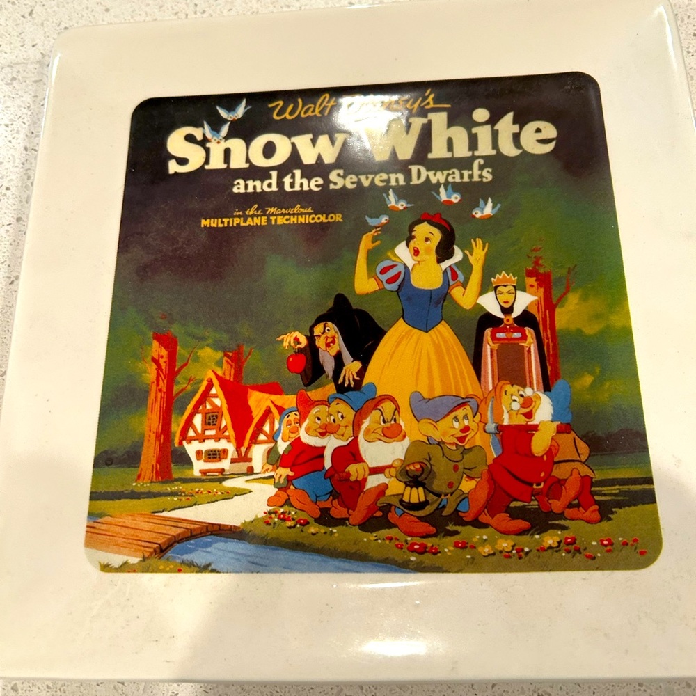 Vintage 2007 Disney Snow White Collectible Plate made by Movie Nite